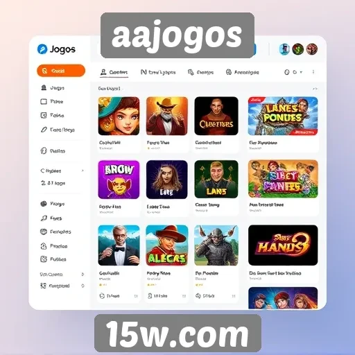 interface do aajogos facilita a navegação para usuários